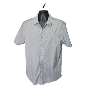 O'neill Button Down Short Sleeve Black Swirl Accent Sz.XL